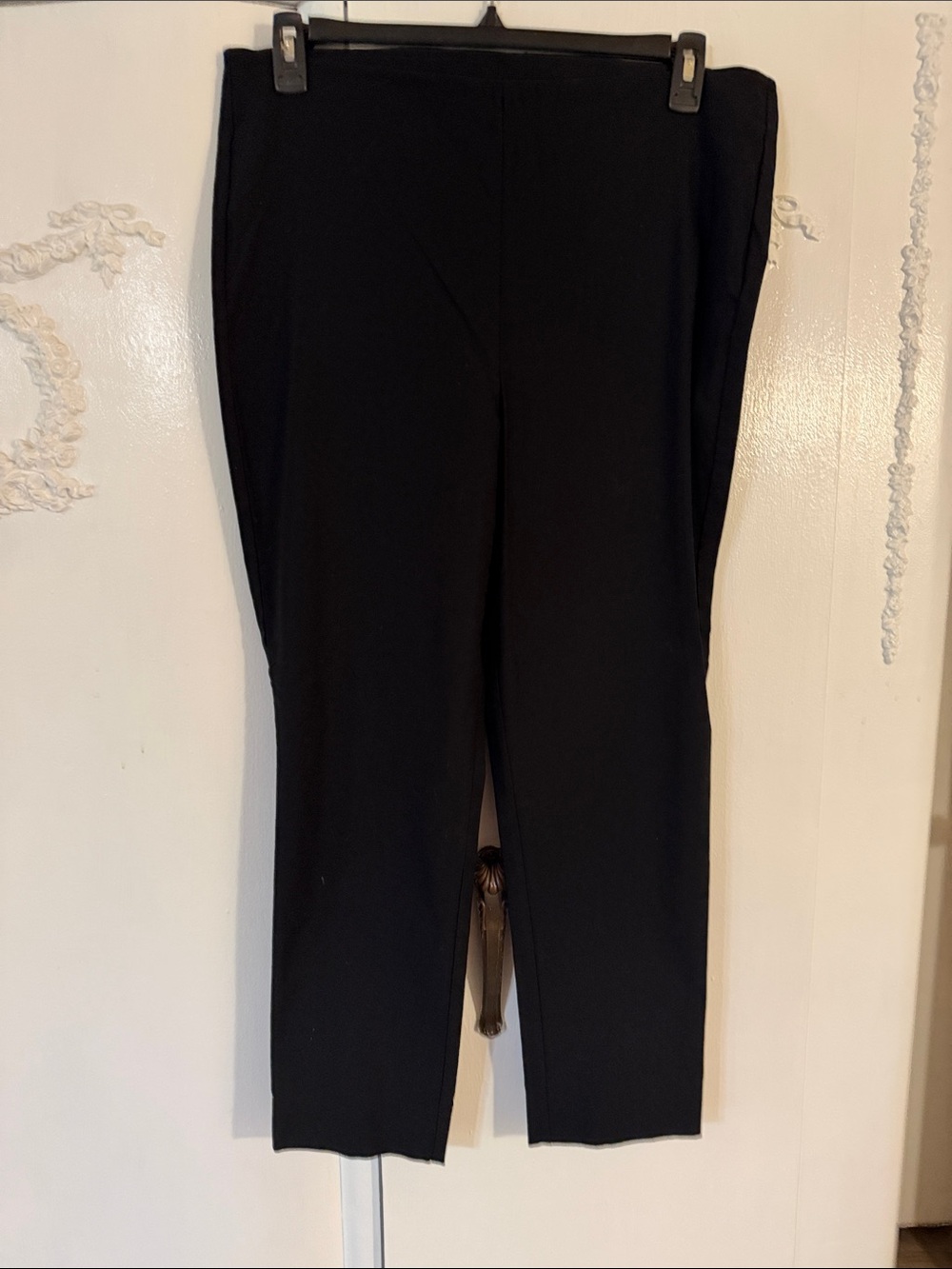 Chico's Black Ankle Slim Pull-On Pants SZ 3 16R